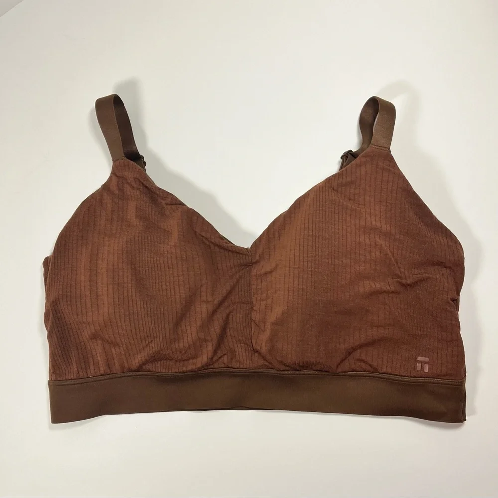 Tommy John Second Skin Triangle Bralette Brown, size XL